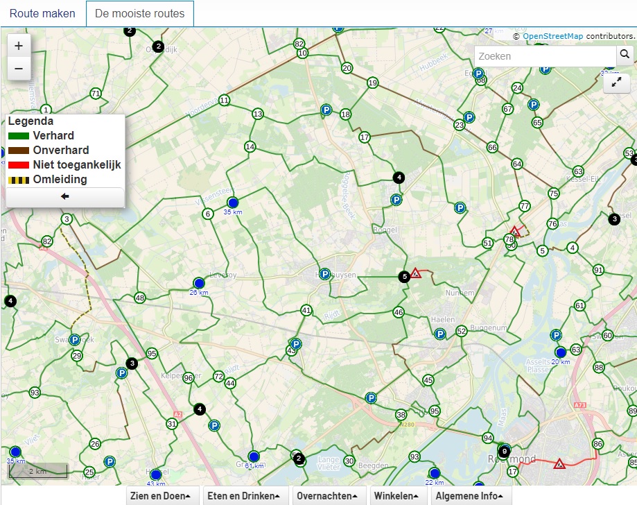 Bestaande routes
